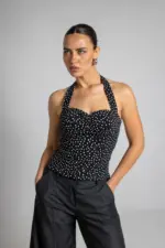 Rosé Polka Glam Top - Image 2