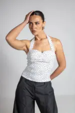 Rosé Polka Glam Top - Image 3