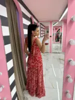Rouge Étoile Maxi Dress - Image 2