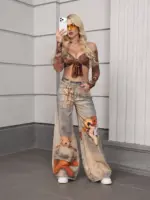 Teddy Muse Wide Leg Jeans - Image 4