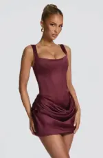 Aura Satin Mini Dress