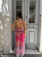 Blossom Backless Maxi Dress - Image 8