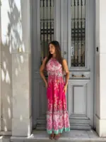 Blossom Backless Maxi Dress - Image 7