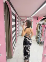 Azure Marble Maxi Dress - Image 14