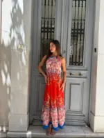 Blossom Backless Maxi Dress - Image 3