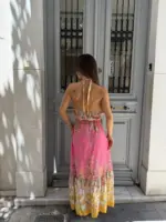 Blossom Backless Maxi Dress - Image 10