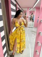 Fuchsia Sunset Maxi Dress