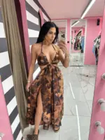 Fuchsia Sunset Maxi Dress - Image 2
