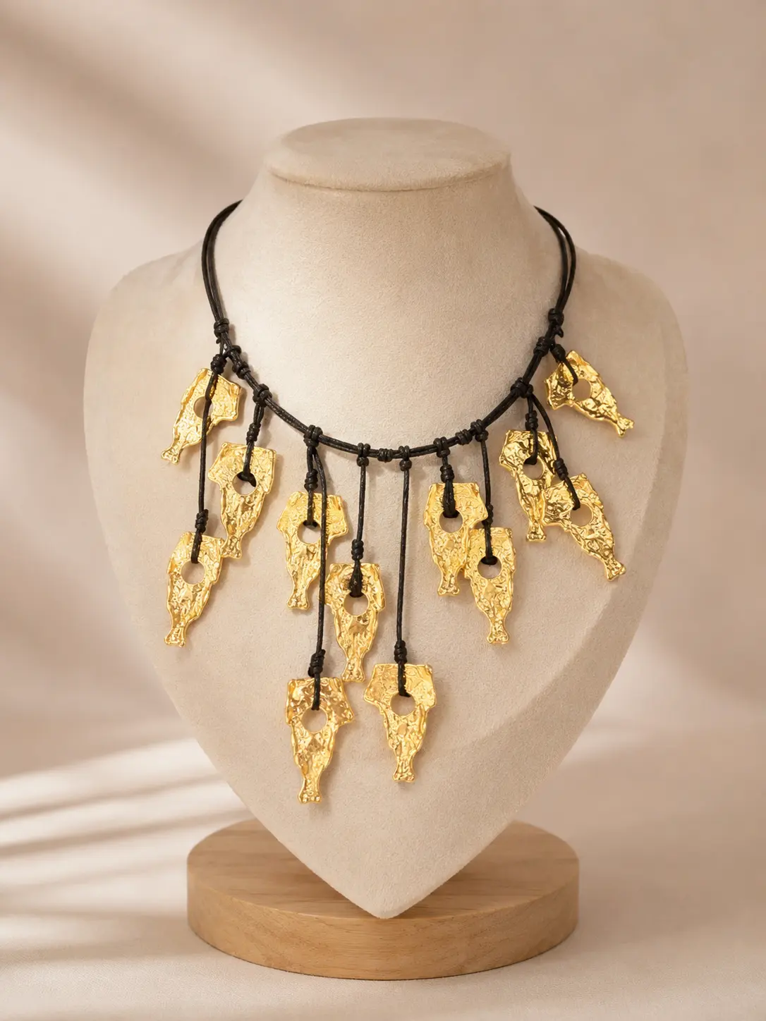 img_6a21b9c8ef2e44.83968350 Golden Cascade Necklace - Image 1