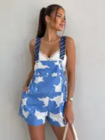 Blue Blossom Overall