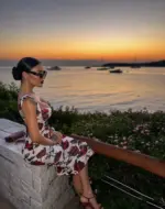 Sunset Rose Midi Dress - Image 2