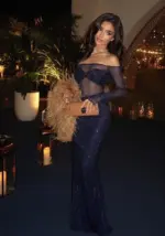Santorini Midnight Gown
