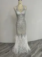 Exclusive Diamond Feather Gown - Image 3