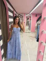 Azure Bloom Dress