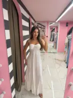 Azure Bloom Dress - Image 3