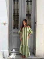 Candy Stripe Maxi Dress - Image 5