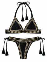 Noir gold Luxe Bikini