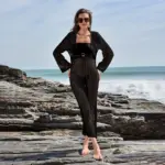 Black Riviera Crochet Dress