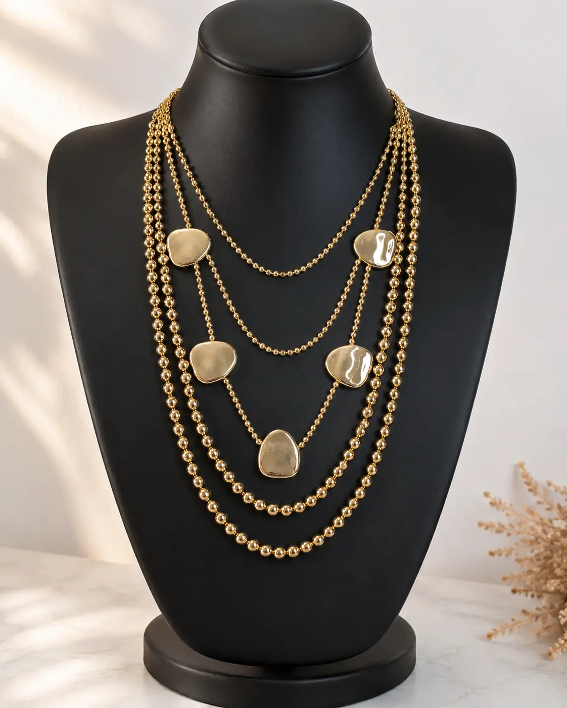 img_6a4b809d57cd94.10590533 Golden Cascade Necklace - Image 1