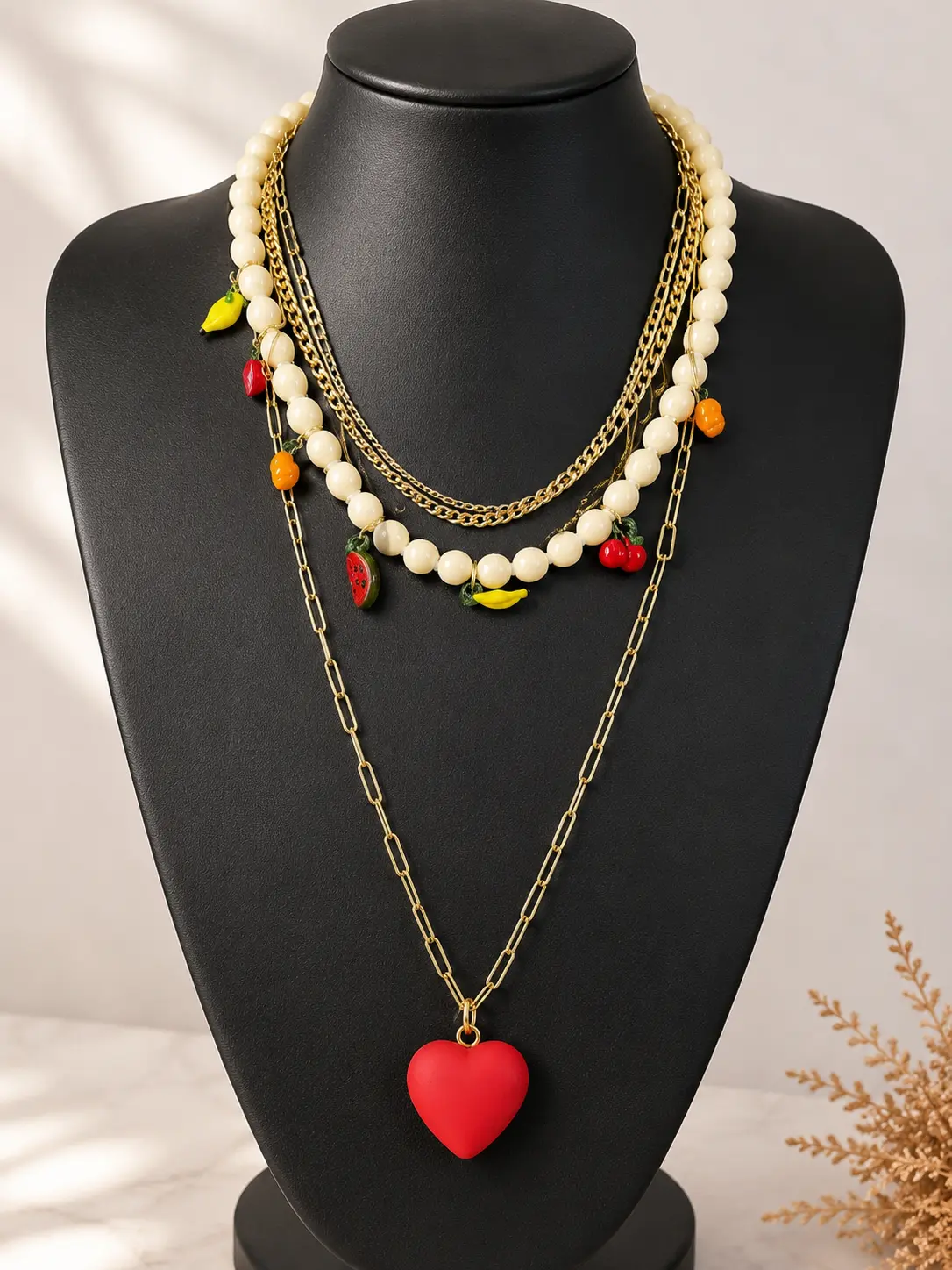 img_6a4b8415217039.49359960 Dolce Estate Layered Necklace - Image 1