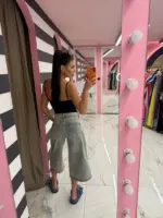 Cartoon Muse Denim Culottes - Image 3