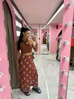 Azzurra Wrap Maxi Skirt - Image 3
