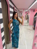 Azure Wild Maxi Dress - Image 3