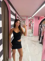 Noir Éclat mini dress - Image 7