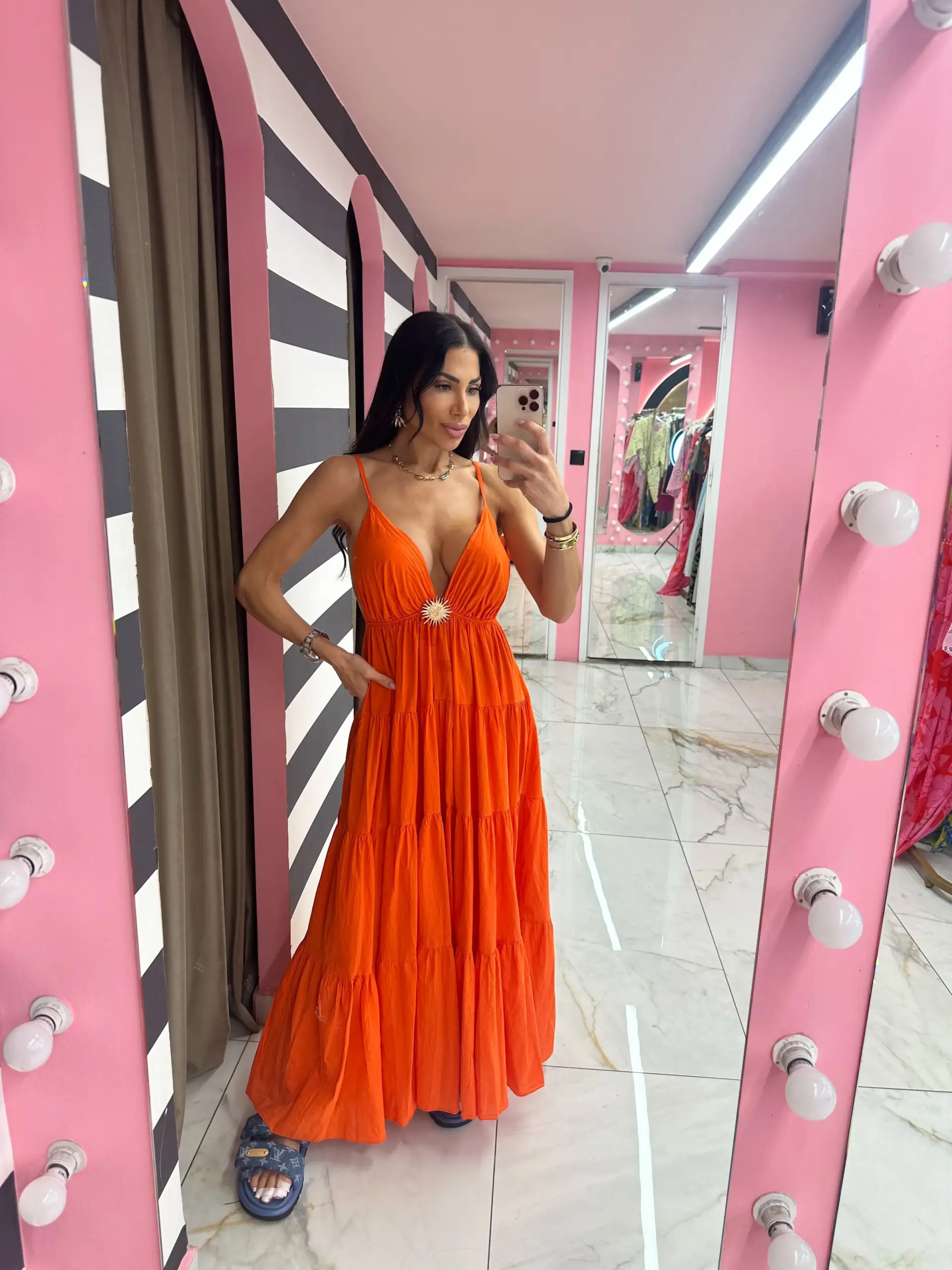 img_6a638b70dd4ab4.55316465 Sunset Glow Maxi Dress - Image 1