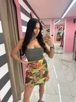 Safari wrap mini skirt - Image 9