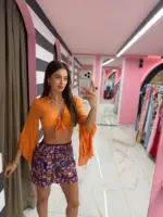 Boho sienna skirt - Image 5