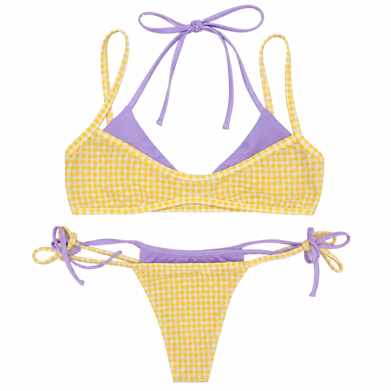 img_6a6b9379e1b023.37298246 Capri Check Bikini - Image 1