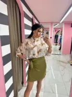 Olive grace wrap skirt - Image 5