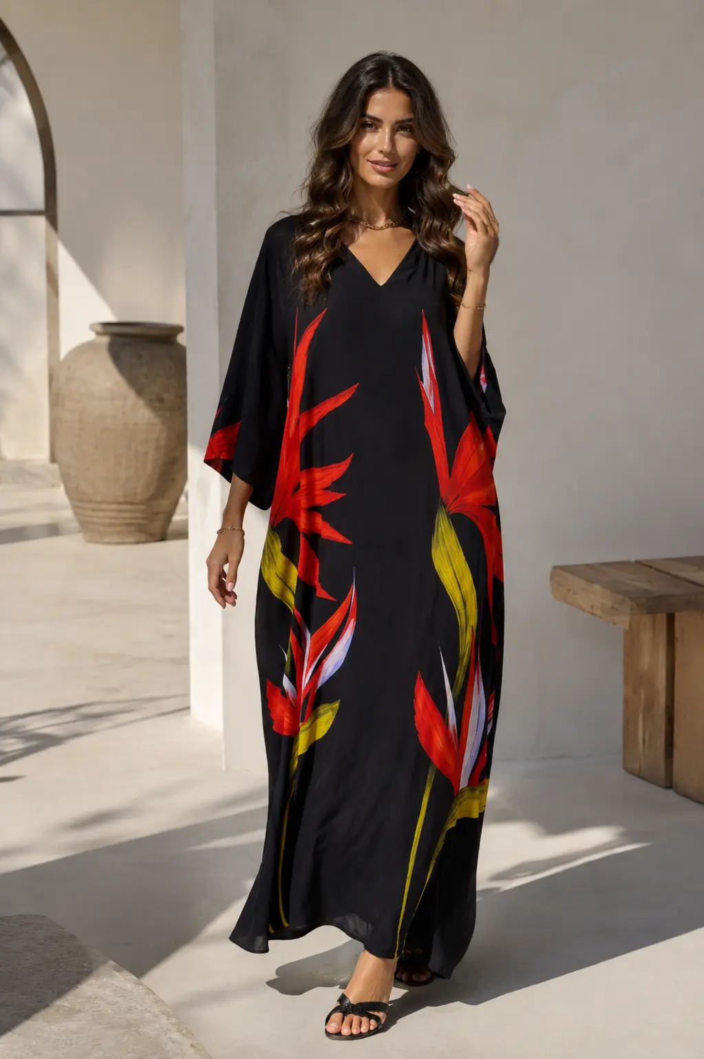 img_6a6ff43abc1f49.18302570 Tropicana maxi dress - Image 1