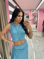 Azure Cotton Top