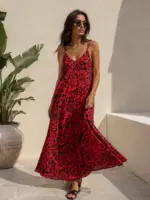 Red Wild Maxi Dress
