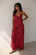 Red Wild Maxi Dress - Image 2