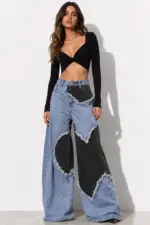 Rebel Heart Wide Leg Jeans