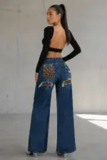 Leopard Glam Wide Leg Jeans 🐆