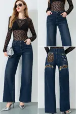Leopard Glam Wide Leg Jeans 🐆 - Image 2