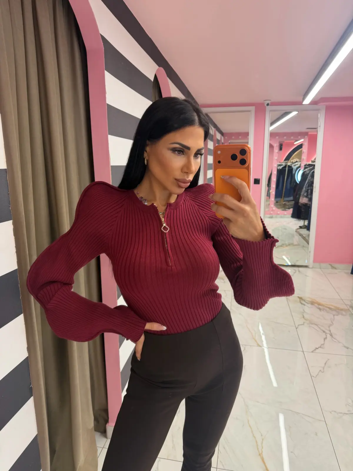 img_6a952d3a388b84.45425998 Sculpt Knit Top - Image 1