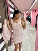 Pink Tweed Chic Set - Image 2