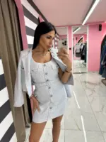 Pink Tweed Chic Set - Image 5