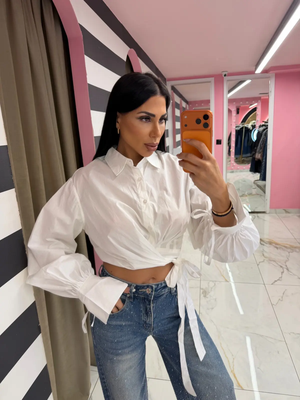 img_6a9531c861f515.03982430 Wrap Statement Shirt - Image 1