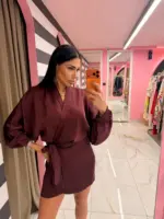 Elegant Wrap Dress - Image 11