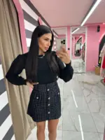 Tweed Mini Skirt