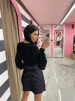 Tweed Mini Skirt - Image 2