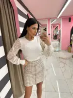 Tweed Mini Skirt - Image 3