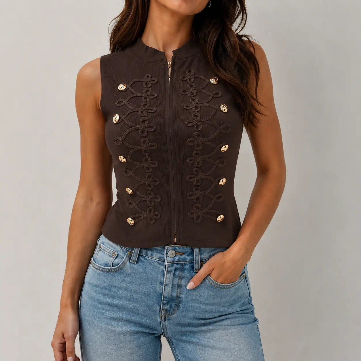 img_6a972799979cd3.25930408 Elegant Zip Top - Image 1