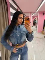 Stretch Denim Jacket - Image 2